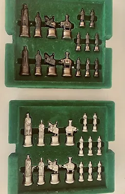 Florentine By Gallant Knight Metal Chess Set With Case VTG Rare • $299