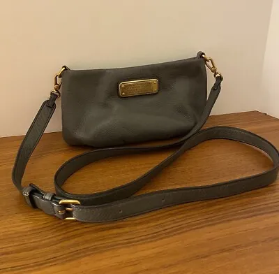 MARC BY MARC JACOBS Q Percy Small GRAY Leather Crossbody Bag Updated Style • $39.99