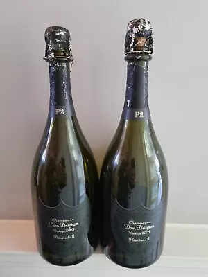 £80 • Buy DOM PERIGNON 2003, PLENITUDE 2 (P2) 2xRARE EMPTY BOTTLES WITH ORIGINAL CORKS