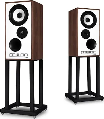 MISSION 700 Walnut Pearl Classic Loudspeakers With Stands AUTHORIZED-DEALER • $1500