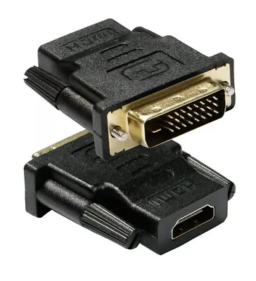 DVI D Male Dual Link To HDMI Female Converter Socket Cable Adapter For HDTV • $8.95