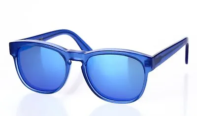 WILDFOX Womens 'Classic Fox 2' Blue Mirror 52mm Sunglasses 130589 • $80.75