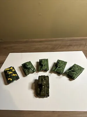 6 Army Tanks 1/64 Scale  Vintage With 1 Matchbox • $12