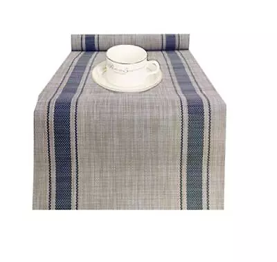 Compatible Placemats Table Runner 1 Piece 12x71 Crossweave Woven Vinyl Table Run • $15.82