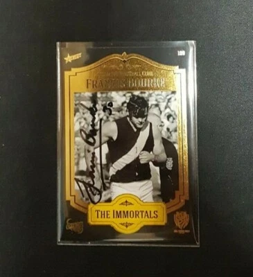 $59.95 • Buy 2013 Richmond Hall Of Fame Francis Bourke Hand Signed The Immortals Card