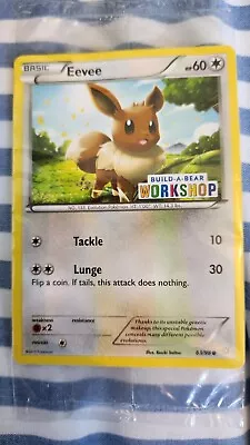 Pokemon Eevee Stamped Promo Sealed - Build-A-Bear Workshop - 63/98 • £9.99