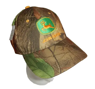 John Deer Logo Camo Baseball Cap Hat Strapback Mossy Oak Trucker Hunter Farmer • $19.99