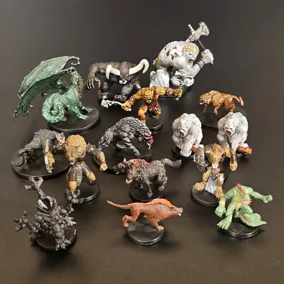 CLEARANCE: D&D Lot Of 15 Beasts Miniatures - Dungeons And Dragons - Green Dragon • $41