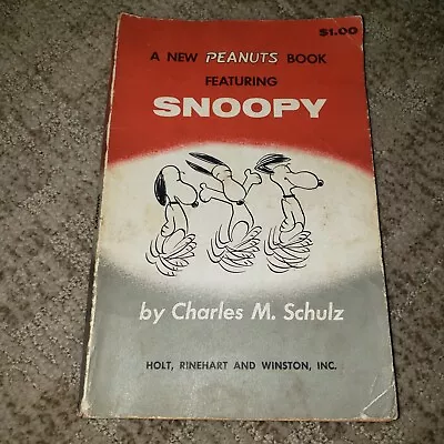 Vintage 1967 A New Peanuts Book Featuring Snoopy  By Charles M Schultz • $7