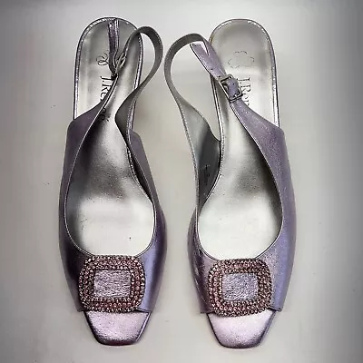 J. Renee Women's 1.5  Heel Shoes Classic Size 8N Metallic Lavender Made In China • $21.59