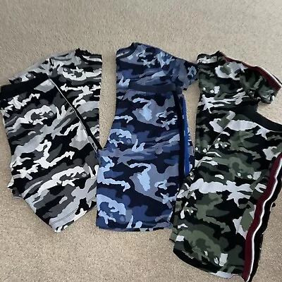 Boys Next X 3 Camouflage T-Shirt & Shorts Pyjamas Age 13-14 Years  • £16