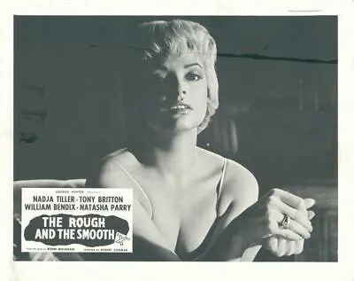The Rough And The Smooth Original British Lobby Card Nadja Tiller Sultry Photo • $24.99