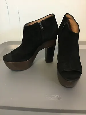 Women’s Lita Shoes Ankle Boots Platform Black Color  • $19.99