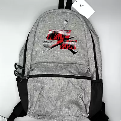 13  Laptop Nike Air Jordan Jumpman Gray Large Backpack Gym Bag 9A0381-GEH • $25.20