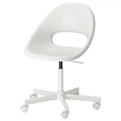 New Durable Swivel Chair White Natural Pretested Office Chair Best Condition UK • £54.74