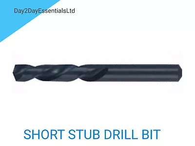 HSS Stub Drill Bit Short Ground Flute Strong IMPERIAL + METRIC - All Sizes + QTY • £2.19