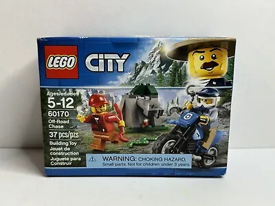 New LEGO City 60170 Sealed Off-Road Chase Town Mountain Police Dirt Bike (2018) • $15.99