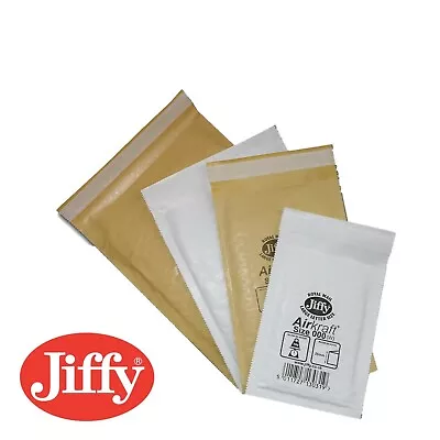 Genuine Jiffy Airkaft Padded Bubble Envelopes Bags - GOLD & WHITE • £0.99