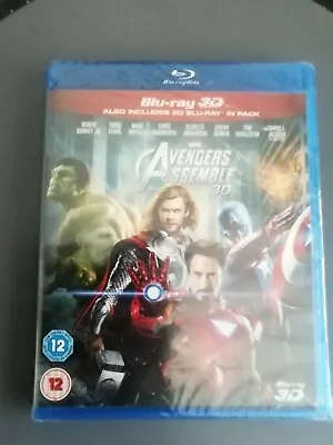 Marvel Avengers Assemble (Blu-ray 3D + 2D 2012) Brand New. Cert 12 • £6