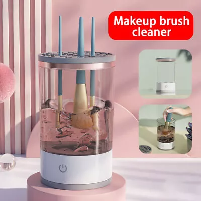 Portable Automatic Cleaning Beauty Tools Electric Makeup Brush Cleaner Machine • £8.49