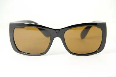 Vintage Vuarnet 087 Black Sunglasses PX2000 Mineral Brown Lens • $119.20