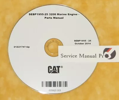 SEBP1955 CAT 3208 Marine Engine Parts Manual Book CD 1Z1 01Z • $89