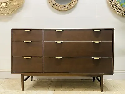 MADE.COM Mallory Wide Chest Of Drawers With 6 Drawers Walnut Rrp £699 R29 • £550
