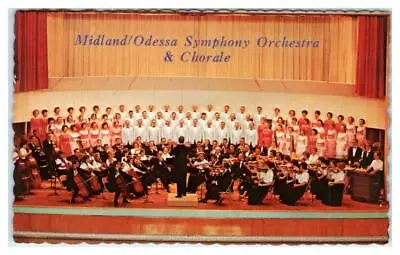 MIDLAND - ODESSA TX Texas  ~ SYMPHONY ORCHESTRA  & Chorale 1971 Music  Postcard • $5.93