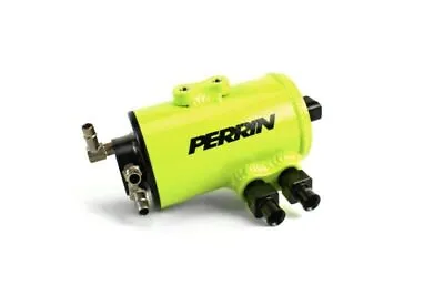 Perrin Air Oil Separator (Neon Yellow) For 2002-2014 WRX / 2004-2020 STi W/ FMIC • $486.20