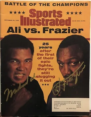 Muhammad Ali & Joe Frazier Signed Sports Illustrated Boxing Magazine Photo Proof • $4.25