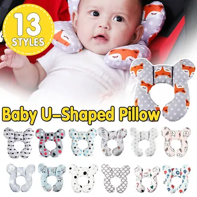 Baby Soft U-Shaped Auto Car Seat Stroller Head Neck Support Pillow Cushion AU • $11.99