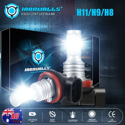 2X H11 LED Fog Light Bulbs Globe White For 2008-2016 FG FGX Ford Falcon XR6 FPV • $31.99