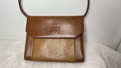 Burberrys Authentic Vintage Shoulder Cross Body Bag Purse Leather Brown • $90