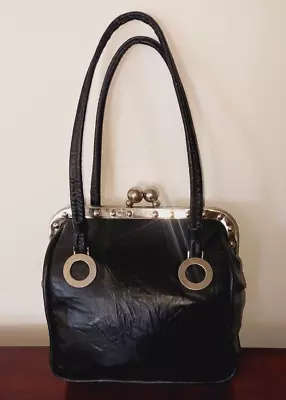£28 • Buy Vintage Clasp Bag Genuine Leather Maclaren Norwich England