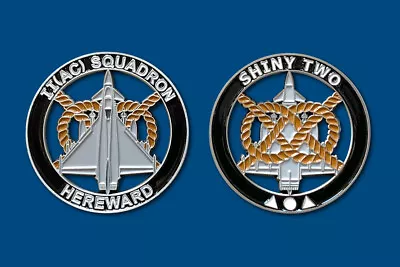 2 Squadron Shiny Two Typhoon Challenge Coin RAF Lossiemouth #2SQN67 • £12.50