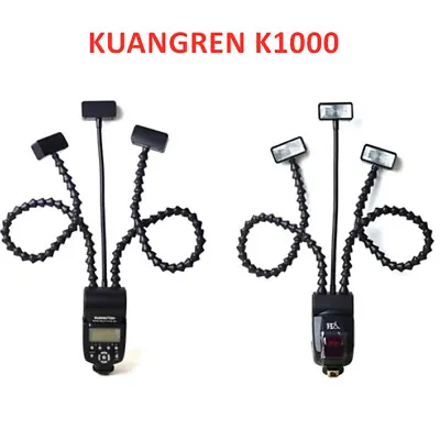 KUANGREN K1000 Flexible Master Macro LED Flash Light Speedlight Li-ion Battery  • $339