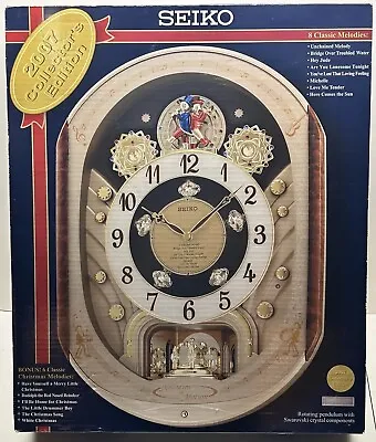 2007 Seiko Melodies In Motion Collector's Edition Swarovski Crystal Clock W/ Box • $189.99
