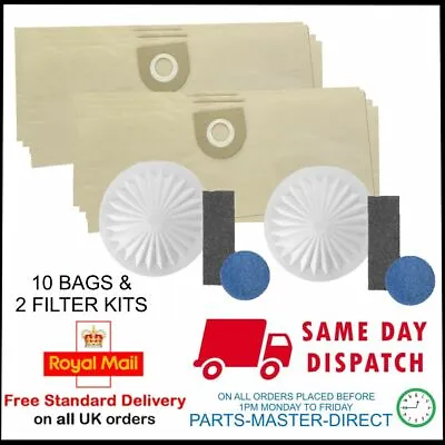 VACUUM BAGS X 10 & FILTERS FOR VAX 121 2000 4000 5000 6131 6155 7131 8131 9131 • $43.17