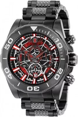 Invicta Black Widow Men's 48mm Gunmetal Watch 37834 • $89.35