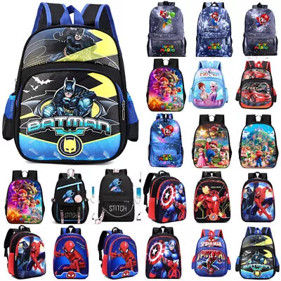 Kids Boys Girls Cartoon Backpack Large Capacity Travel School Book Bag Rucksack • $21.18