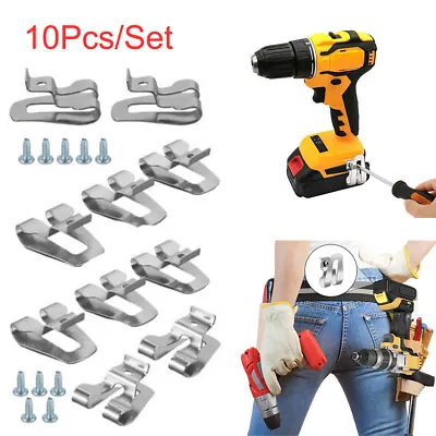 10Pcs Steel Belt Clip Hook Holder For Milwaukee Ryobi/Ridgid Impact Driver Drill • $15.80