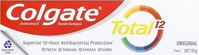 Colgate Total Original Antibacterial Toothpaste 115g Whole Mouth Health Multi-AU • $6.49