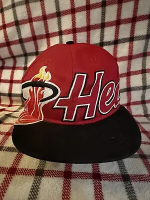 Miami Heat Hat Cap Snap Back Red Big Logo 47 One Size HWC NBA Basketball • $9.99