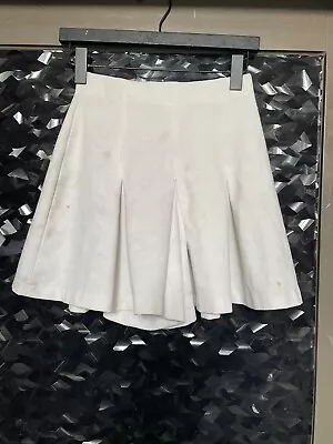 Woman’s Vintage Express Tricot White Pleated Tennis Skort MED High Waist • $29.75