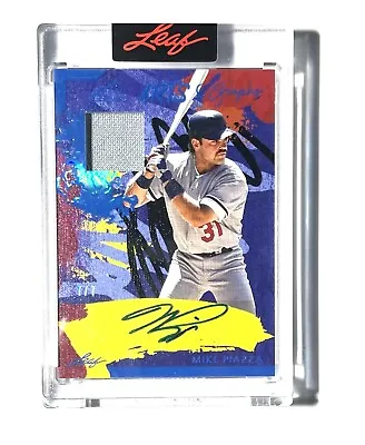 2023 Leaf Art Of Sport Mike Piazza Auto/relic  Card #7/7 • $75