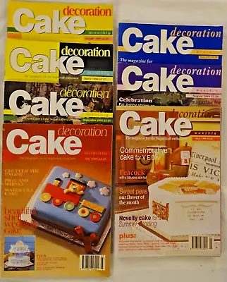 7 Issues Of Cake Decoration Magazine Sugarcraft Etc 1994 1995 1996 1997 - VGC • £5