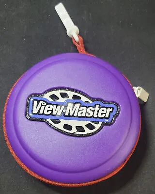 VIEW-MASTER Purple Hard Shell Zippered Storage Carry Case - Holds 50 Reels • $19.99