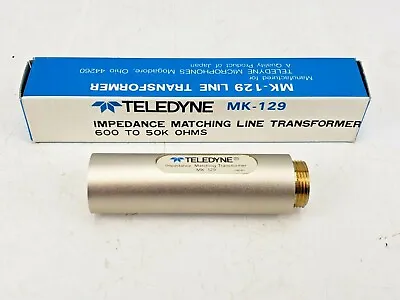 Vintage Teledyne MK-129 Matching Line Transformer Microphone 600 To 50K Ohms • $24.95
