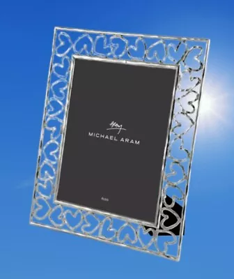 Michael Aram Heart 8x10  Picture Frame Silver (14  X 12  Frame Size) NEW • $80