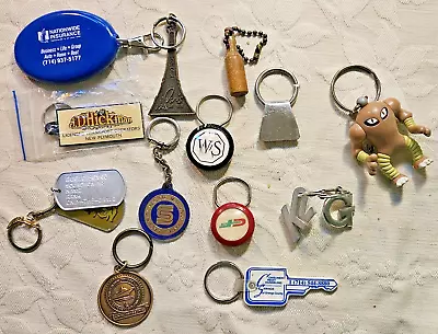 15 Key Ring Lot- Rubber Coin Purse Paris Las Vegas.Nintendo.MagnetAds Cruises • $20